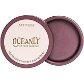 ATTITUDE Oceanly Eyeshadow, EWG Verified, Single Shimmer Cream Eyeshadow, Plastic-Free, Vegan Beauty and Makeup, Berry Bliss, 0.16 Fl Oz