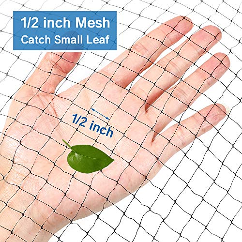 OGORI 14 x 20 ft Pond Netting Bird Netting with 14 Heavy-Duty Steel Garden Staples Stakes,Reusable and Doesn't Tangle - Protective Netting Against Birds,Deer and Other Animals - Thumbnail 4