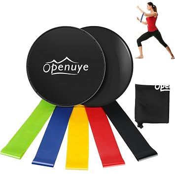Openuye Gleitscheiben Core Sliders Set Von 2 Und Fitnessbander