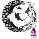 RUKYF Sterling Silver Infinity Charms for Bracelets Necklaces Family Forever Cubic Zirconia Charm Jewelry Gifts for Women
