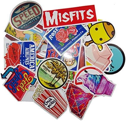 Bermu Decorative Cartoon Sticker Pack For Laptop Luggage Mortorcycle Carparts 60-Pack