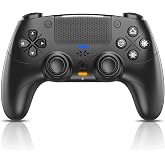 Nonbliep for PS5 Controller, Dynamic Response Triggers Wireless Controller for PS5/Slim/Pro/PC, Quad-Motor Haptic Vibration, 2000mAh, Mic, Speaker, 6-Axis Gyro Sensor &ndash; Black