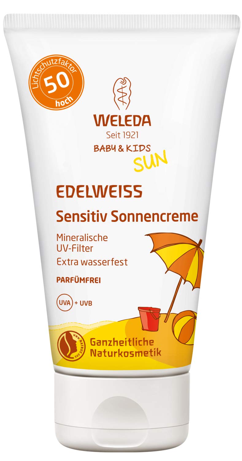 Weleda Edelweiss Sensitiv Sonnencreme LSF 50 Baby & Kids (50ml)