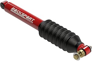 Rocksport RED Steering Stabilizer Kit by MetalCloak, For TJ & LJ Wrangler, 14MM Over Sized Shaft, Multi Seal Performance, Twin Tube Durability, Powder Coat Finish, Easy Installation, Made in the USA