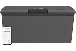 LOXX BOXX PARCEL PERFECT Loxx Boxx Smart Parcel Package Locker, LTE Cellular Mail Lock Box w/Wi-Fi and Bluetooth, Safe, Private Mailbox Locking Box for Deliveries, Grey, XL
