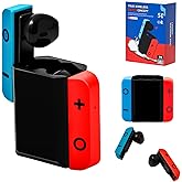 Jekarsy Wireless Earbuds for Kids Adults,Comfortable Wireless Earphones Ergonomic Fit Design,15m Range ANC Gaming Earphones with 30H Playtime,Smart Touch Control Ear Buds (Red/Blue) for Gifts