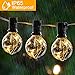 arzerlize Outdoor String Lights LED for Patio, 35FT Premium 30+2 Bulbs Globe Backyard String Lights 0.1W- IP65 Waterproof Shatterproof String Lighting Outside Indoor for Bistro Christmas Decorative