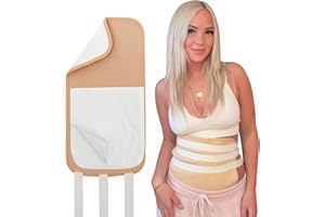 FEAYEA 2-Pack Castor Oil Pack Wrap with Organic Cotton Flannel. Castor Oil Wrap Kit for Stomach, Belly & Entire Body, Caster Oil Packs Reusable, Adjustable Elastic Strap, Waterproof & Anti Oil Leak