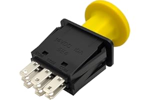 FBLOWMOD 114-0279 Mower Clutch PTO Switch, 8 Terminals, Upgrade Blade Clutch Switch Fit for Exmark Lazer Z Serial Higher Vantage Toro Commercial Walk-Behind & Grandstand, Replace 430-101, 6274-307