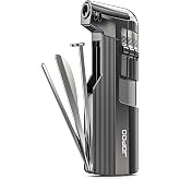 JOPOO Pipe Lighter Gas Butane Refillable Soft Flame with Pipe Cleaner Tools (Sold without Gas)