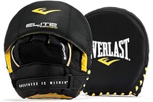 Everlast Elite Mini Mantis Mitts - Boxing Training Equipment for Coaches & Sparring - Padded Wrist Support, Breathable Design