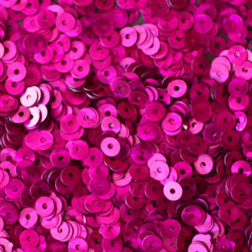 4mm Flat Round SEQUIN PAILLETTES ~ FUCHSIA PINK PRISM MULTI Reflective METALLIC ~ Loose sequins for embroidery, bridal, applique, arts, crafts, and embellishment. Made in USA.