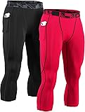 ATHLIO Men's Compression Pants Running Tights