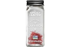 The Spice Hunter Saffron Strands, Spanish Mancha, Whole, 0.01-Ounce Jar