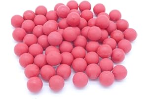 AOOHYEO Reusable 0.68 Caliber Paintballs - 100 New Re-Usable Rubber Training Elastic Balls Paint Balls