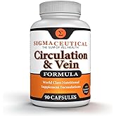 Sigmaceutical Varicose Veins Treatment for Legs - Circulation Supplement - Diosmin Leg Vein Support - Circulation Vein Support - Healthy Leg Vein Supplement - 90 Capsules