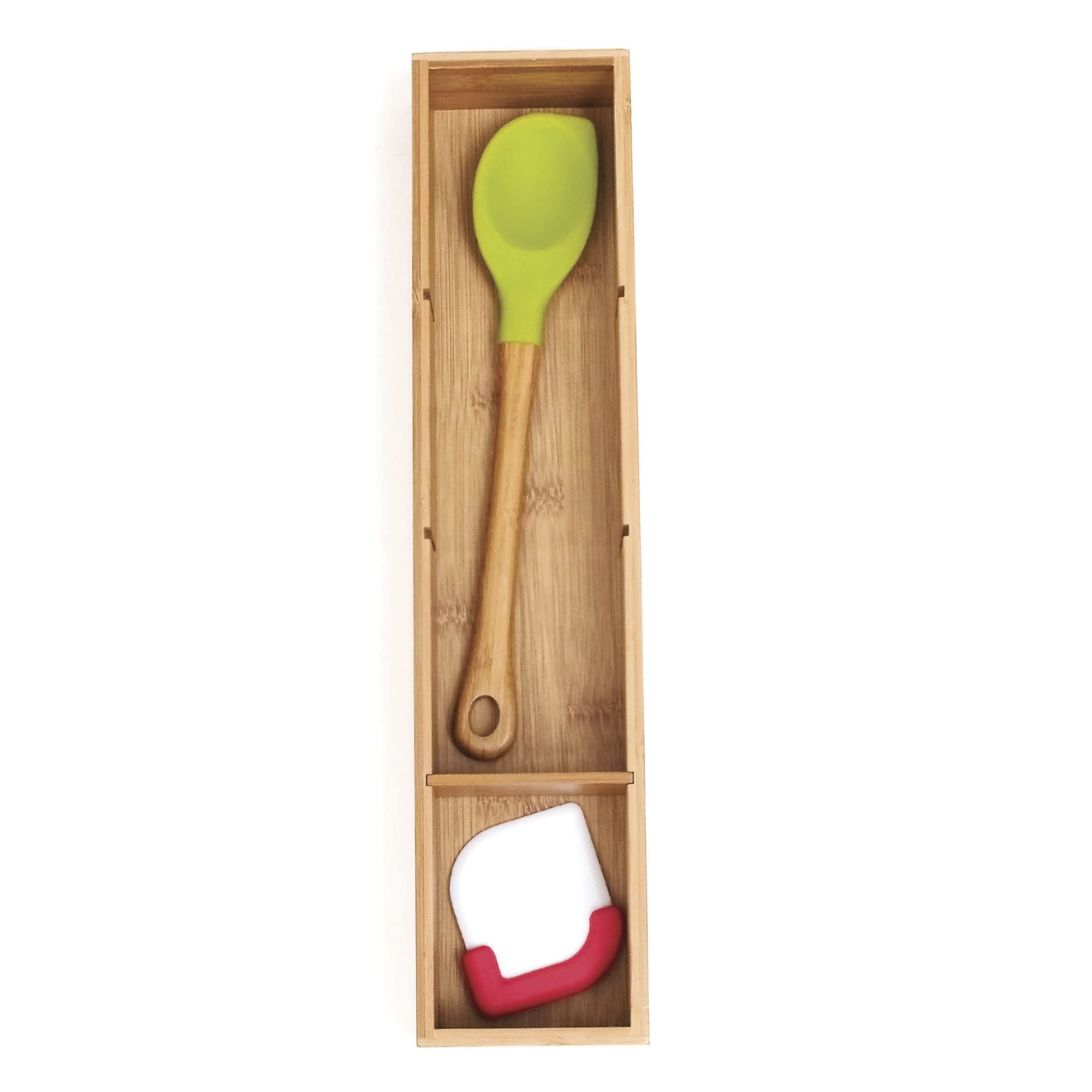 Lipper International 8884 Bamboo Wood 4-Part Drawer Organizer with Removable Dividers, 17-1/2