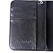 S4 Mini Case, Wisdompro Premium PU Leather 2-in-1 Protective Folio Flip Wallet Case with Credit Card Holder Slots and Wrist Lanyard for Samsung Galaxy S4 Mini (NOT S4 FIT) -Black with Lanyard