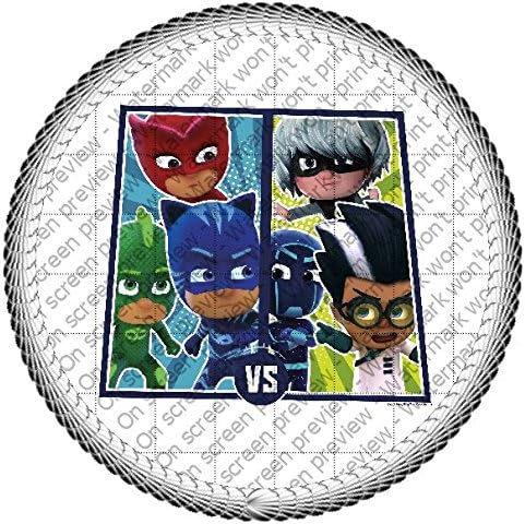 PJ Masks Superhero vs Villains Edible Cake Topper or Cupcake Topper Decorations (2" Cupcake)