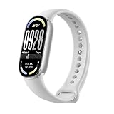 XIAOMI Mi Smart Watch Band 10, 5ATM Waterproof Fitness Step Tracker Sports Digital Smart Watch Health Band for Men Women, 1.72" AMOLED Display, 150+ Sports Modes (Glacier Silver)