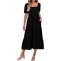 KIRUNDO Women Summer Dresses 2025 Spring Fashion Boho Puff KIRUNDO Women Summer Dresses 2025 Spring Fashion Boho Puff
