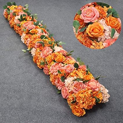 Oqajfqja Fleur Artificielle 2 M Mariage Toile De Fond Décor