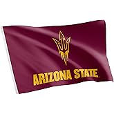 Desert Cactus Arizona State University ASU Flag - 3 x 5 Feet Devils Banner, Indoor/Outdoor Durable Fabric, 100% Polyester Design (Style 1)