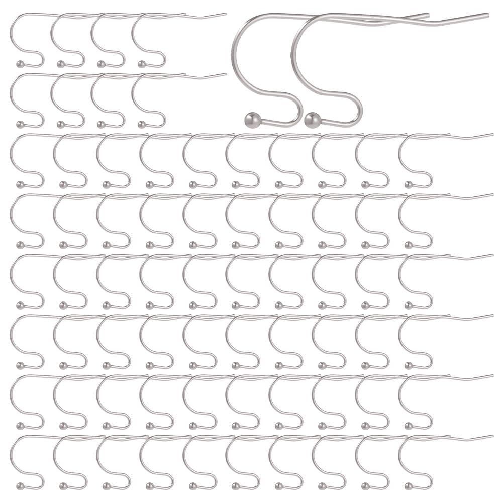 SUNNYCLUE 1 Box 160Pcs French Earring Hook French Earring Hooks Silver 316 Stainless Steel Earrings Hooks Earwires Fish Hook Ear Wires for Jewellery Making Accessories DIY Dangle Earrings Crafts