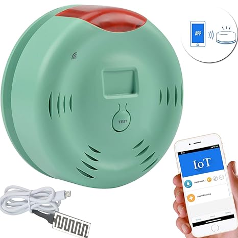 Amazon.com: Sensor de agua Wi-Fi inteligente, detector de ...