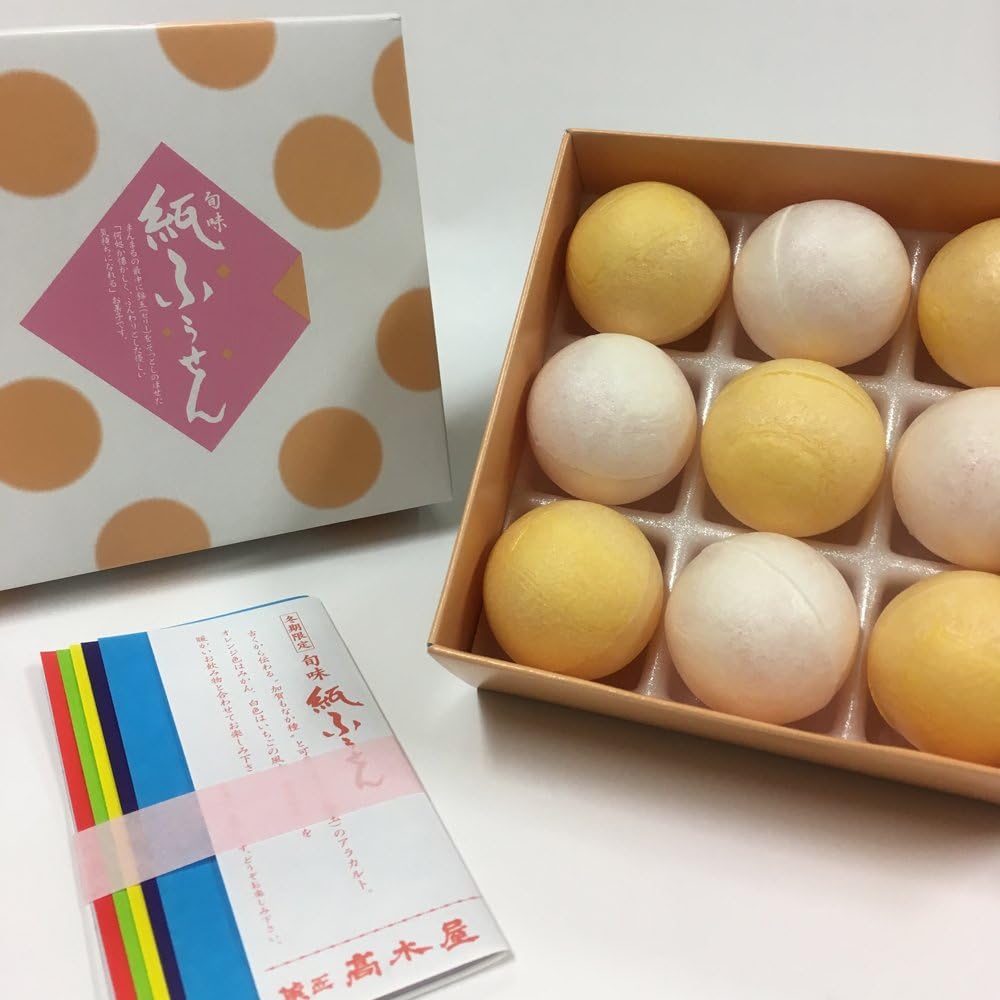 Amazon 菓匠 高木屋 冬季限定 旬味 紙ふうせん 9個入り 菓匠 髙木屋 和菓子 通販
