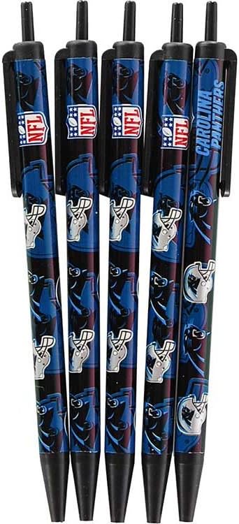 Pro Specialties Group NFL 5-Pack Retractable Click Pens- Great Stocking Suffers and Party Favors