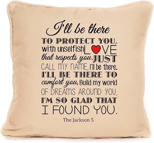 Amazon Com Jackson 5 I Ll Be There For You Song Lyrics Throw