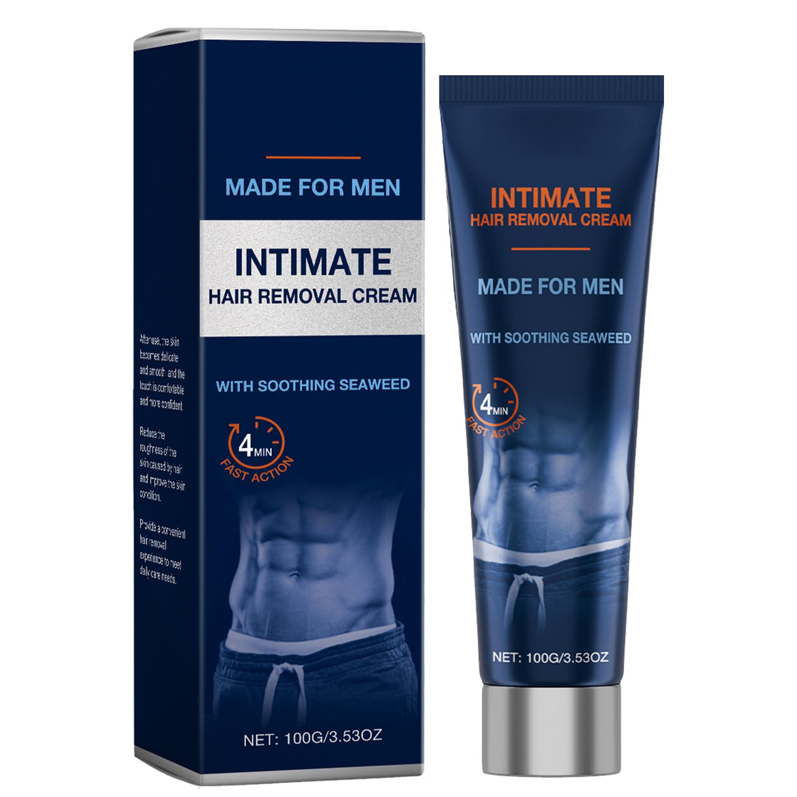 View 1 of 2026 New Painless Hair Removal Cream for Men, Fast-Acting Gentle Depilatory, Intimate & Body Depilatory Cream for Male Grooming, Moisturizing Soothing Formula