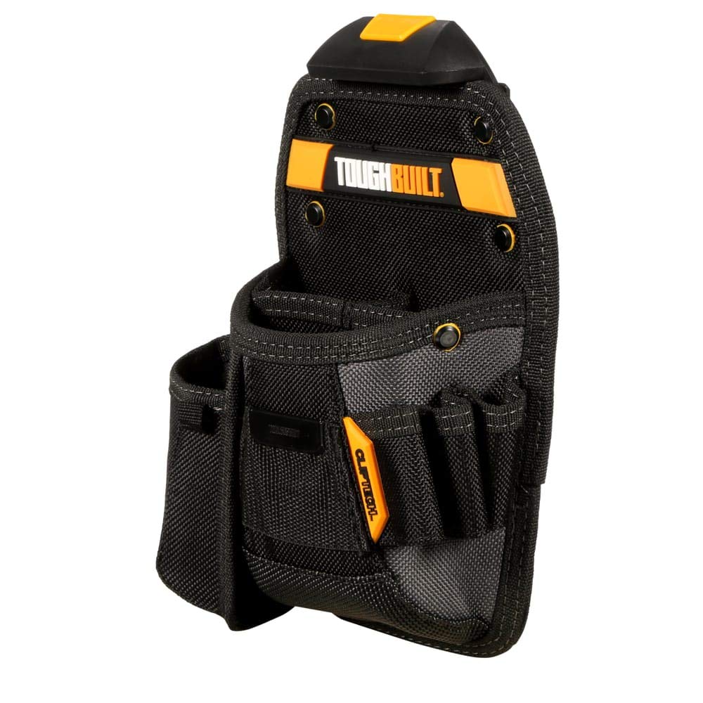 ToughBuilt 3 Adjustable Pockets Long/Short Tools ClipTech Hub & Belts Holster Accessories Multi