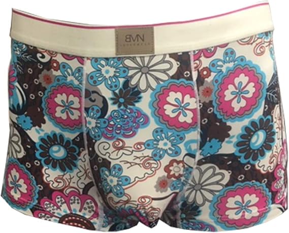 Amazon とろけるぱんつ Mad ボクサーパンツメンズ ローライズ ポップフラワー Bameinu シルクのような肌触り ボクサー 通販