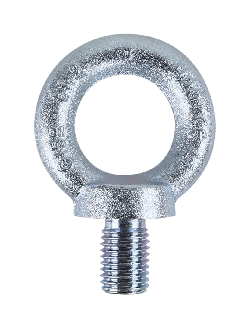 Beta 80400420 Model 8040E ZM20 Lifting Eye Bolt, DIN 580, Galvanized, M20 Size