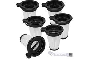 Attemart 6 Pack HEPA Filter Compatible with Wyze Cordless Vacuum Cleaner Replacement Filters, Compare to part #WCVRHF for Wyze Handheld Cordless Vacuum, Washable Filters Replacement for Wyze