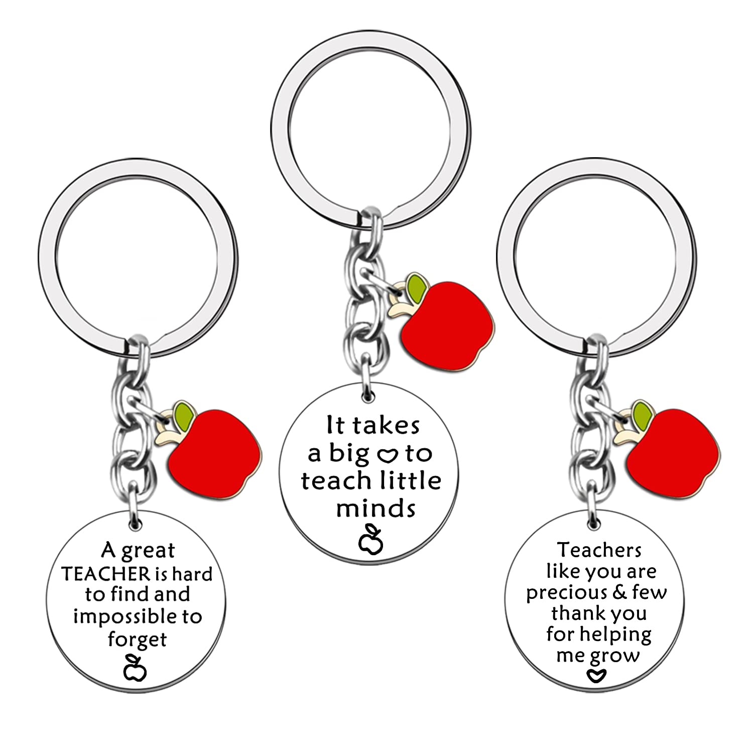 JETTOP Teacher Gifts Thank You Teacher Gifts for Women Men Personalised Keyring