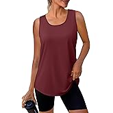 WIHOLL Workout Tops for Women Summer Athletic Tank Tops Sleeveless Shirts Beach Lightweight Gym Clothes