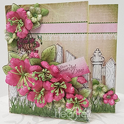 Heartfelt Creations Large Classic Petunia 1.25" to 6.25" Cling Rubber Stamp