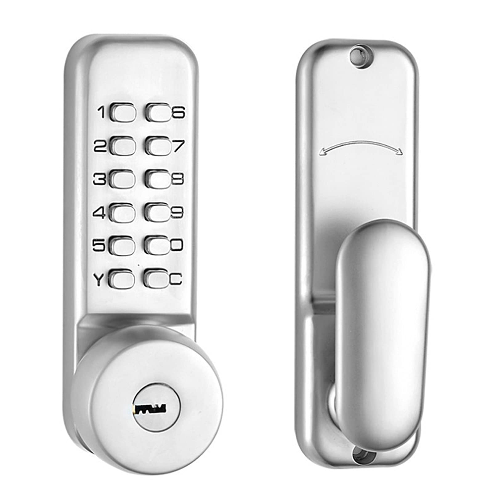 Push Button Mechanical Door Lock Set Waterproof Digital Combination Codelocks Keyless Entry for Home Office