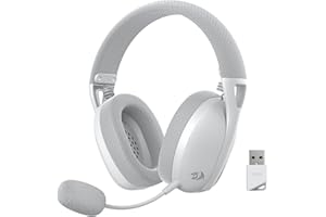 Redragon H848 BT Wireless Gaming Headset - Lightweight - 7.1 Surround Sound - 40MM Drivers - Detachable Microphone - Multi Pl