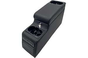 LOOYE Truck Center Console Truck Seat/Bench Organizer for Jeep CJ5 1976-1983,Jeep CJ7 1976-1986,Jeep Wrangler(YJ) 1987-1995 (Black)