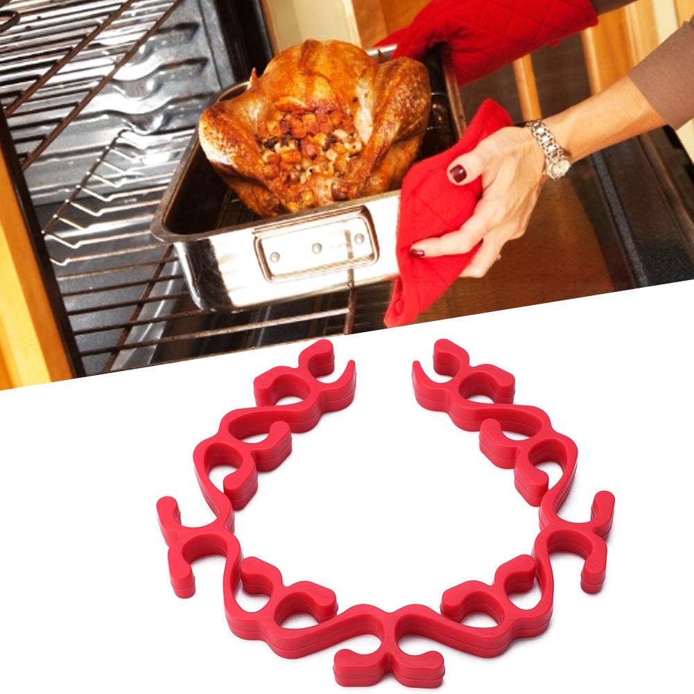 TOPINCN Rejilla Silicona para Asar Horno Microondas Antiadherente Parrilla  Soporte Pavo para Hornear Rejilla para Asar Herramienta Cocina para Cocinar  Rojo Utensilios Hogar y cocina futakuchi-hakata.com