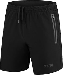TCA Elite Tech Herren Trainingsshorts für Laufsport mit Reißverschlusstaschen