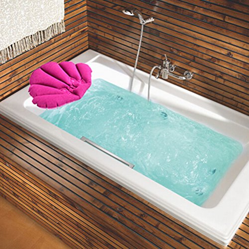 1 Piece Bathroom Inflatable Spa Pillow Soft Back Neck Cushion for Bathtub, Random Color