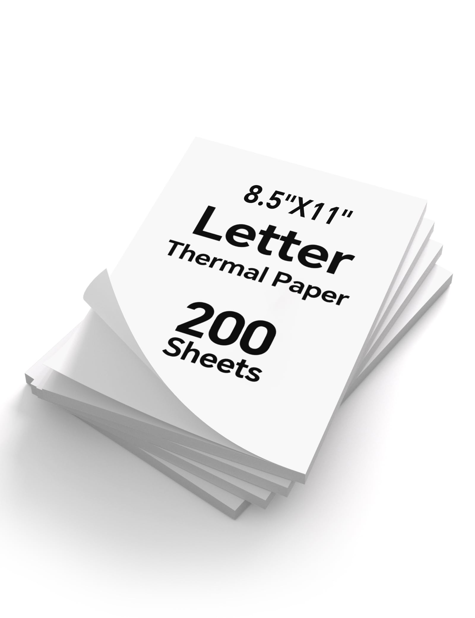 Photo 1 of 200 Sheets Thermal Printer Paper 8.5x11 US Letter MT610 Thermal Paper, Compatible with PRT/iDPRT/HPRT Portable Printer and Other Brands Thermal Document Printers