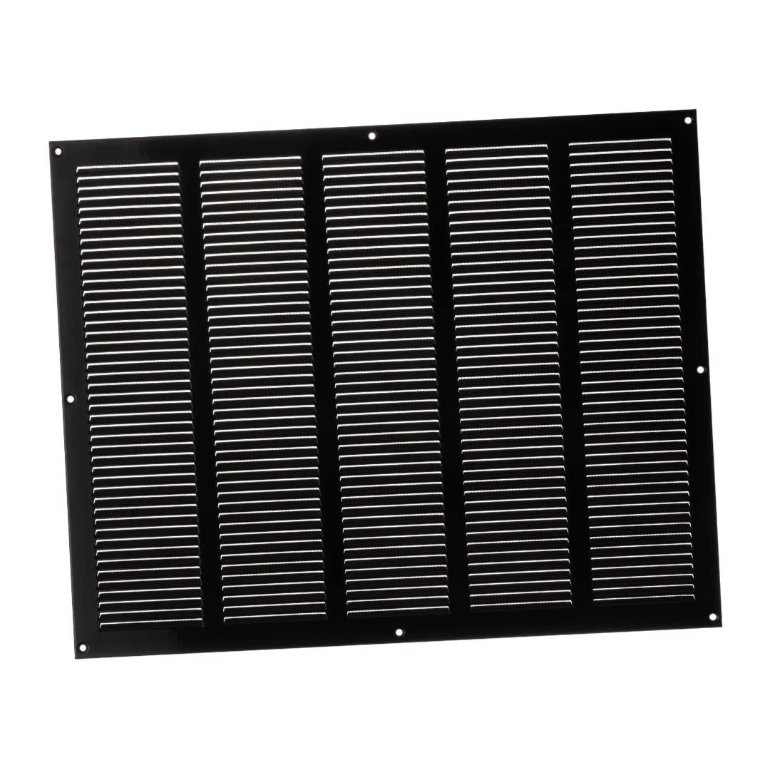 500x400mm (20x16") Black Ventilation Grille Insect Protection Exhaust Air Supply Metal Grille