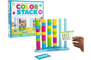 PRYZALO Color Sorting Stacking,Rainbow Rings Game,Color Matching Puzzle Games，Colors Recognition Sensory Educational for for 
