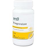 Klaire Labs SFI Health Pregnenolone - Hormonal Balance, Mood & Energy Support - 25mg Derived from Wild Yam - Bioavailable & Micronized to Support Enhanced Absorption - Hypoallergenic (100 Capsules)
